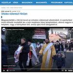 Репортаж венгерского телевидения о православном празднике Крещения Господня в Хевизе