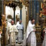 Архиерейская литургия в праздник Вознесения Господня в Успенском кафедральном соборе Будапешта
