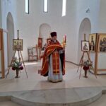 Божественная литургия и Пасхальный Крестный ход в день Святой Пасхи в строящемся храме Хевиза
