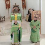 Божественная литургия в Хевизе в день памяти преподобного Амвросия Оптинского
