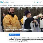 Венгерские газеты рассказали о православном празднике Крещения Господня в Хевизе