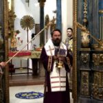 Архиерейская литургия в Неделю 5-ю Великого поста в Успенском кафедральном соборе Будапешта