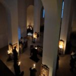 Пасхальная полунощница в строящемся храме Хевиза