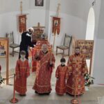 Божественная Литургия в престольный праздник Хевизского храма