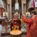 Божественная литургия в Пакше в Неделю 6-ю по Пасхе, о слепом